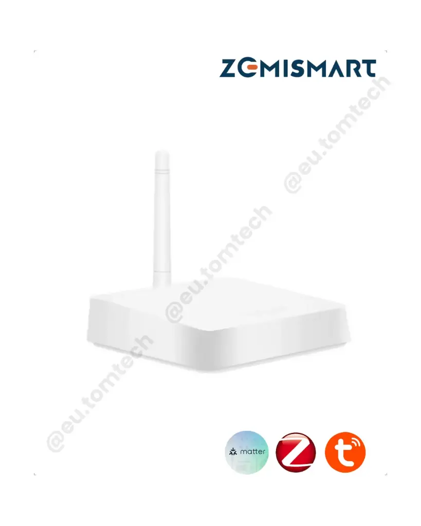 Zemismart M6 Hub Zigbee com Antena e Suporte Matter